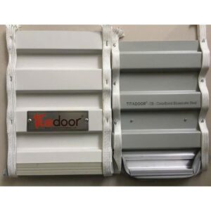 Cửa Cuốn Tấm Liền Titadoor Màu Trắng Ghi